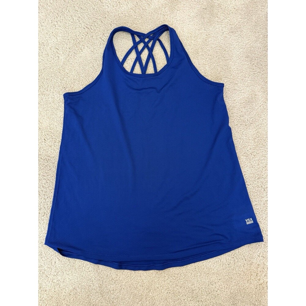 VSX Sport Blue Strappy Back Tank Large